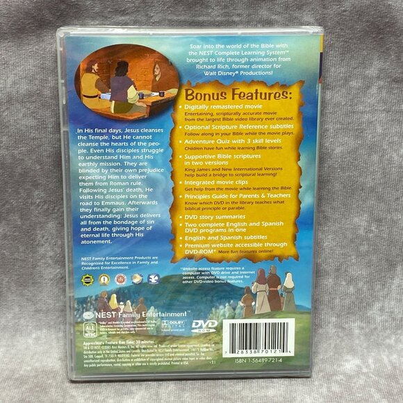 The Animated Stories From The New Testament "The Messiah Comes!" DVD Nest - Picture 3 of 4